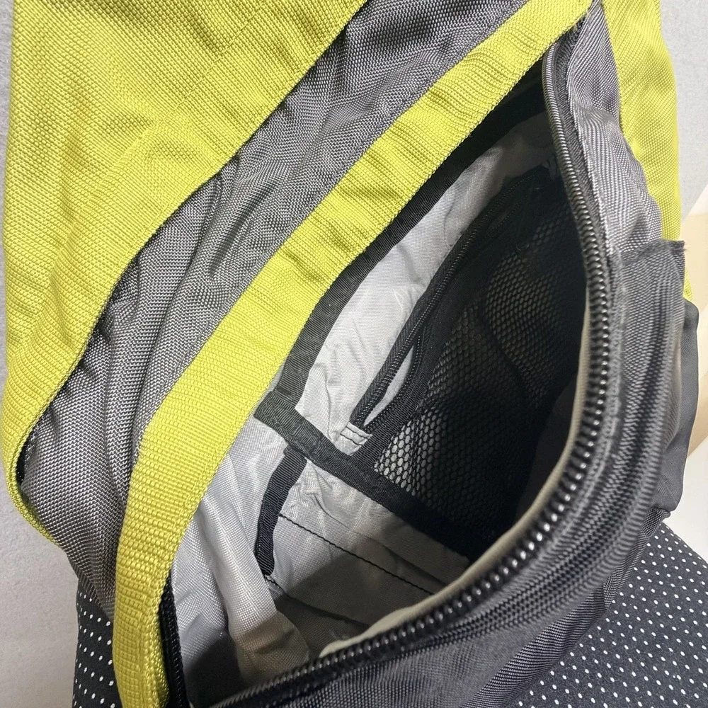 AmeriBag Healthy Back Bag Lime Green and Black Sling Backpack
